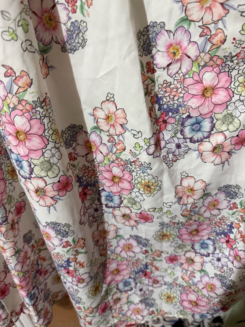 NWT Bella Mimi Floral Midi Dress in Cream and Pink size 14/16 1X 🌺🌹🌸 BRB SL 3 - Picture 9 of 9